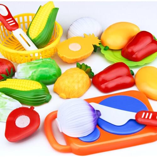 12PC toys cut fruit cut vegetables children kitchen toys fun plastic vegetables children toys childrens educational toys