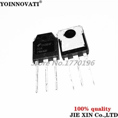 20pcs/lot FDA24N40F FDA24N40 24N40F MOSFET N-CH 400V 23A TO-3PN