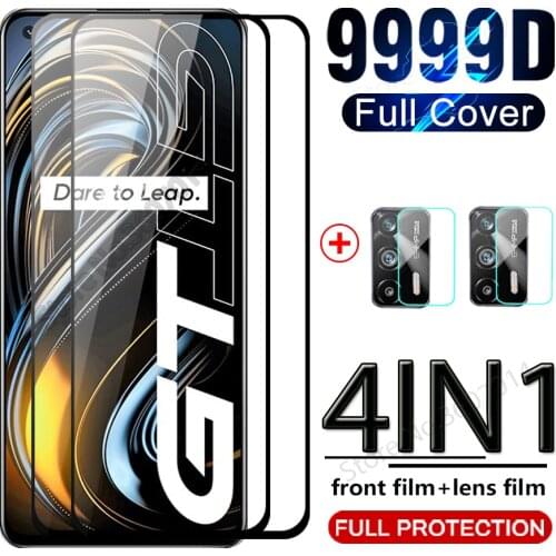 4in1 for realme narzo 30 5g case tempered glass for realm realmi realmy realme gt neo 5g narzo30 glass hd camera lens protector