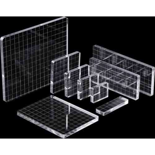 9 Pcs/Lot Clear Acrylic Stamp Block for DIY Crafts Makings Scrapbooking Handmakes Card Decorate 9 Styles