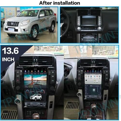 For Toyota Land Cruiser Prado 150 2010+ Android Car Stereo Car Radio with Screen Tesla Radio Player Car GPS Navigation Head Unit