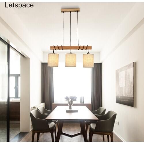 Free shipping Modern LED Chandelier Simple personalized restaurant lamp Nordic bar fabric lightings Dining room lamps Study lamp
