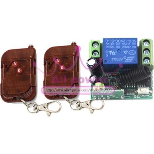 DC 12V 10A Fixed Code Wireless Remote Control System Inter-lock Output Way For All Auto Control System