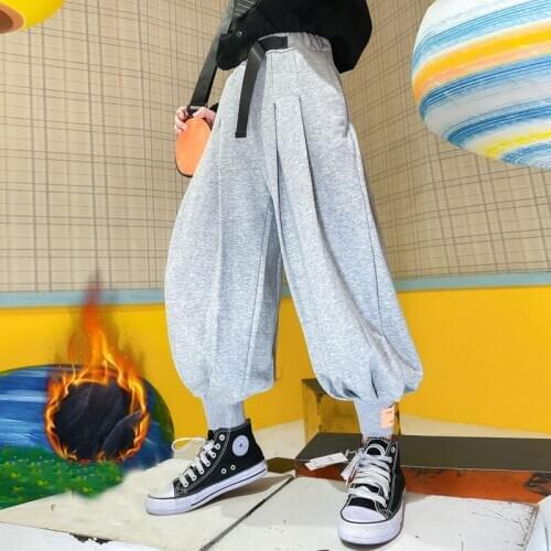 New Children Pants For Baby Girls Warm Velvet Long Pants Autumn Winter Fashion Girls Harem pants Kids Children pencil Trousers