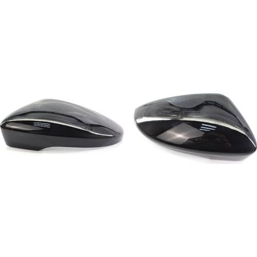 Car Door Wing Mirror Cover Car Rearview Mirror for -PASSAT CC EOS Bright Black Jetta Beetle 3C8857538
