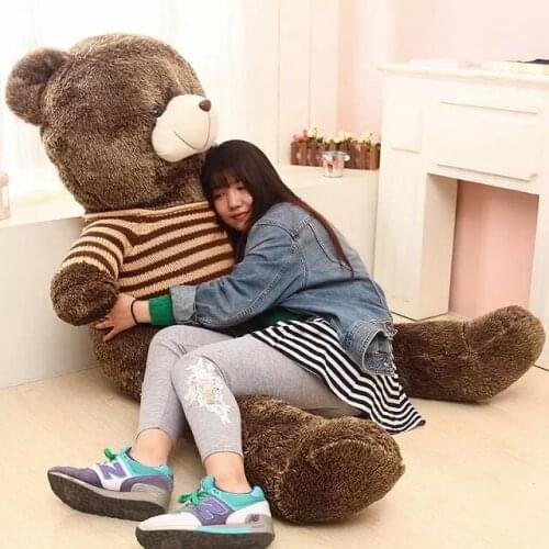 Giant Teddy Bear Plush Toys Soft Big Size Teddy Bear Skin Popular Birthday Valentine Gifts For Girls Kids