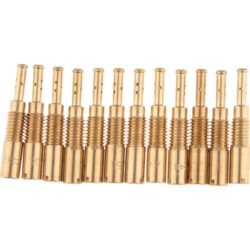 12pcs Motorcycle Carburetor Slow Pilot Jet for Keihin Carb PZ19 PB16/18 /20