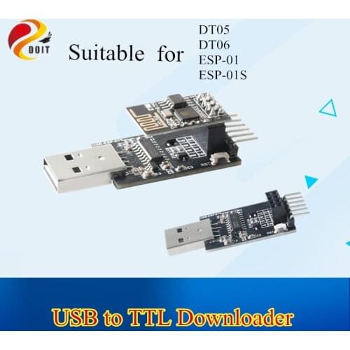 CH340 chip serial port USB to TTL ESP8266 ESP-01/ESP-01S firmware USB to serial port STC download updated Version Win7/ WIN1