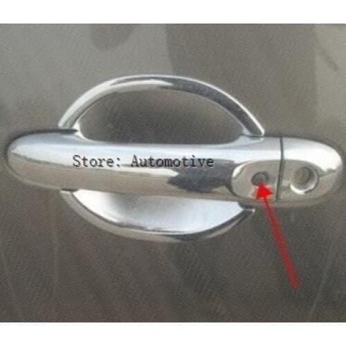 Fit For Nissan Versa 2012 2013 2014 2015 2016 Almera Latio Micra Juke Cube Chrome Door Handle Cover Trim With Smart Key Hole