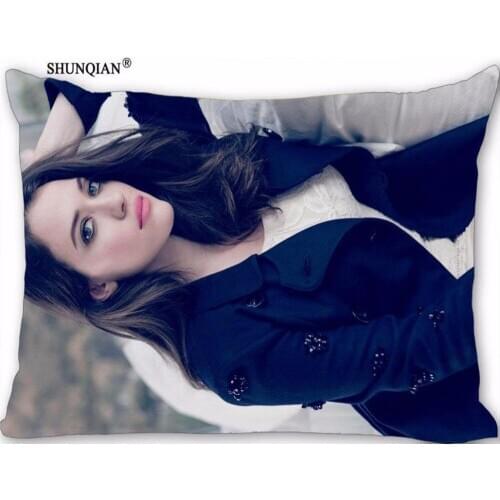 New Custom Kat Dennings Pillowcase Zippered Rectangle Pillow Cover Cases Size 45X35cm,40x60cm,45X75cm,50X75cm(Two sides)