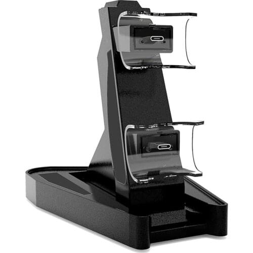 New For PS5 Wireless Controller Charger TYPE-C Interface Two-seater Charger Fast Charging Durable Wireless Gamepad Charger