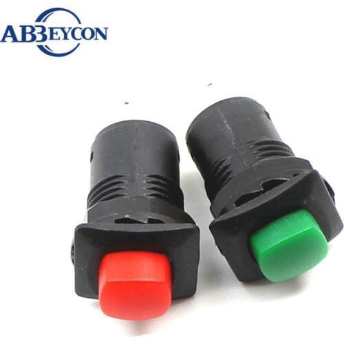 NS130 Self-locking ON-OFF 12MM square button switch square 220 volt push button switch