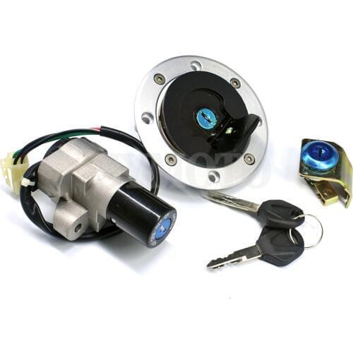 Motorcycle Ignition Switch Fuel Gas Tank Cap Cover Seat Lock Key Set For Suzuki GS500 2001-2012 GS 500 2001-2009 2010 2011 2012