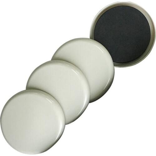 Self Adhesive Chair Leg Pads Non-slip Floor Protectors Furniture Chair Sofa Table Plastic Pads Feet Cap Round Leg Sticky Black