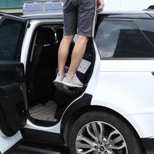 Foldable Auxiliary Pedal Foldable Auto Rooftop Luggage Ladder Hooked Foot Pegs Doorstep For Hyundai Santafe Santa Fe SM CM DM