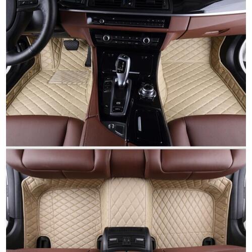 AA Custom Special Floor Mats For Skoda Octavia Superb Rapid Fabia Yeti Durable PU Leather Carpet For Skoda Carmat
