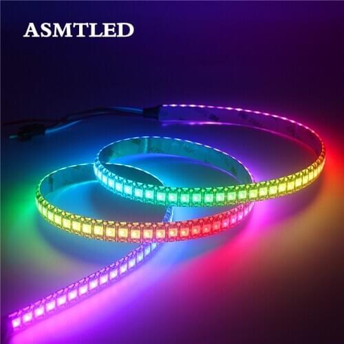 0.5m/1m/2m/3m/4m/5m WS2812B Led Strip 30/60/144 pixels/leds/m 2812 IC Smart RGB Led Light Strip Black/White PCB IP30/65/67 DC5V