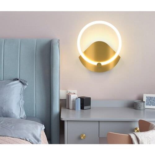 New design black/gold LED Wall Lights bathroom light bedroom lamp Indoor Wall Lamp Modern Home Lighting Wall Mounted wandlamp