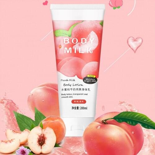200ml Peach Milk Body Lotion Skin Care Moisturizing Moisturizing Body Lotion, Long-lasting Perfume Moisturizer