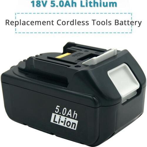 18V 5.0Ah Lithium-Ion Battery Replacement for Makita BL1850 BL1840 BL1830 BL1820 LXT-400 194204-5 DHR202Z Cordless Power Tools