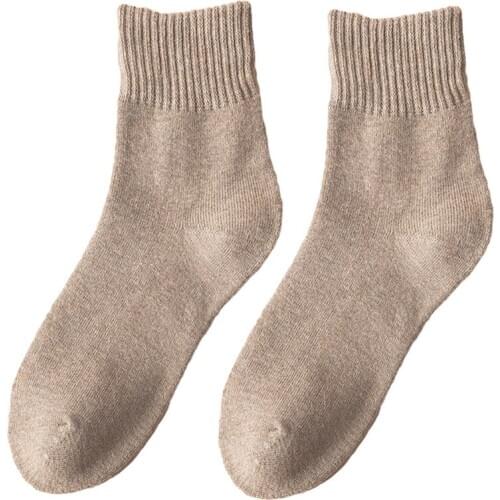 Womens Winter Thick Warm Terry Socks YZ-S-ZZ-0021 Wool-like Fabric Tube Socks Fashion casual middle hose