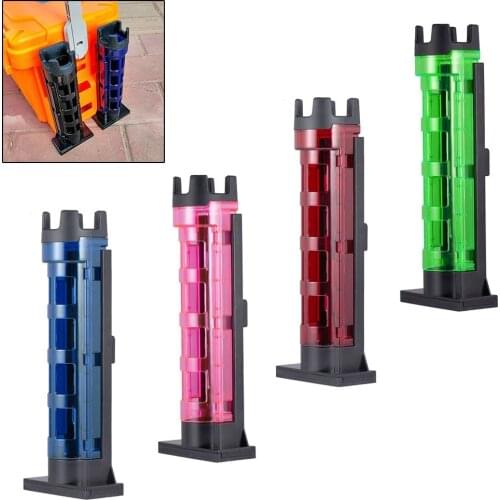 1PC Fish Rods Holder &Fishing Bait Holder Raft Fishing Barrel Accessory Vertical Inserting Device For MEIHO Box