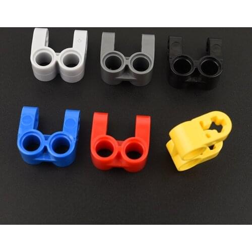 10PCS 41678 Axle and Pin Connector Perpendicular Double Split Building Block Bricks Accessories Assembly Parts MOC Build Toys