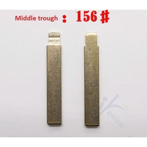 10pcs Refitting Embryo with Folding and Remote Control for Car Key Embryo (Middle trough 156)