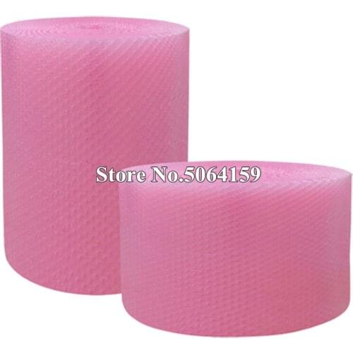 30cmx5m Pink Heart-shape mini Air Bubble Roll Party Favors And Gifts Packing Foam Roll Wedding Decoration Emballage Bulle Warp