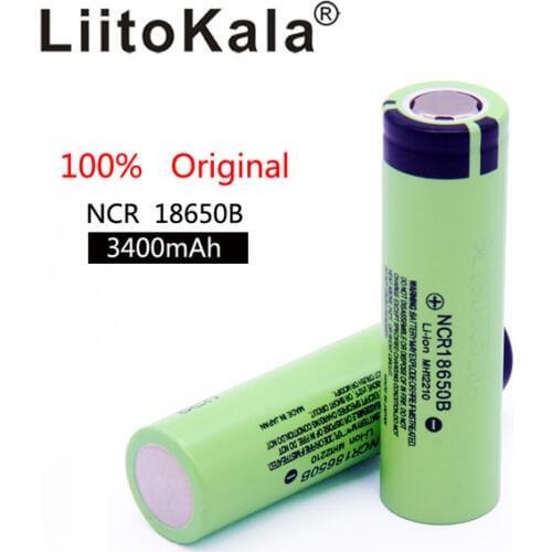 Liitokala 2020 NCR18650B 100% New Original 3.7v 3400mah 18650 Rechargeable Lithium Battery For Flashlight Batteries