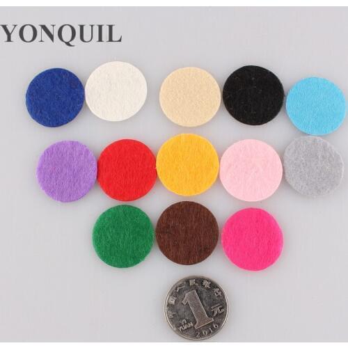 Free Shipping Many Color 2.5Cm Round Felt Accessory Patch Circle Felt Pads DIY Flower Material $7.68/LOT 1000PCS/LOT