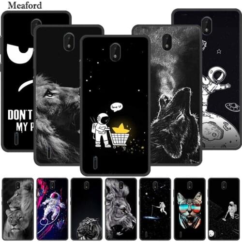 For Nokia C01 Plus Case Luxury Silicone TPU Soft Cover Phone Case for Nokia TA-1383 C01+ Shockproof Bumper Astronaut Funda Coque