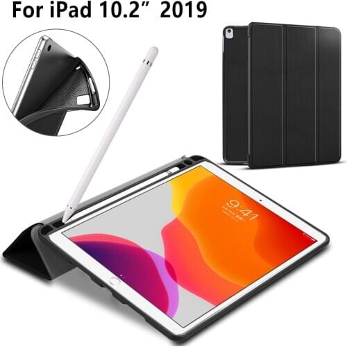 Tablet Case for Ipad 10.2 Case Folio Cover Case for Ipad 7th Generation Ipad 2019 Auto Wake/sleep Pencil Case