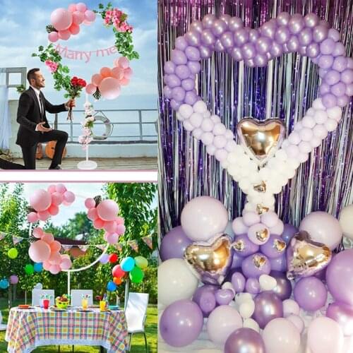Heart Shape Balloon Stand Circle Holder Column Balloons Arch Hoop Holder Happy Birthday Valentines Day Wedding Party Decoration
