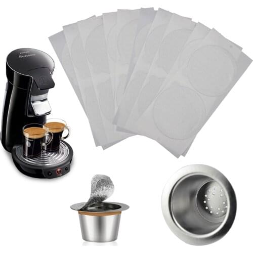 For Nespresso Vertuo Plus 50PCS Disposable Aluminum Seals Stickers 62MM Coffee Capsules Pods Lids Capsule Seals Foils Refillable