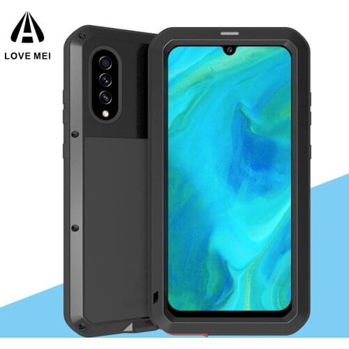 For Samsung Galaxy A70S Case LOVE MEI Shock Dirt Proof Water Resistant Metal Armor Cover Coque for Samsung A70S Phone Case
