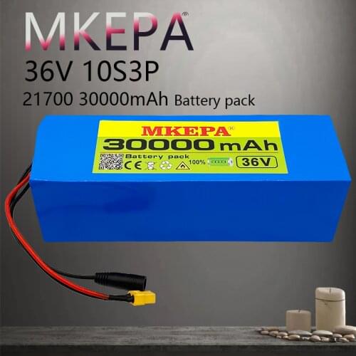 36V 30Ah battery 21700 10S3P 500W high power batteries 42V 30000mAh Ebike electric bicycle with BMS Protection