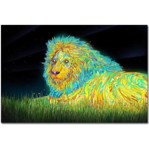 Art Print Psychedelic Trippy Visual Mind Painting God 14x21 24x36 27x40 Inch Silk Poster Wall Canvas Decoration X-561