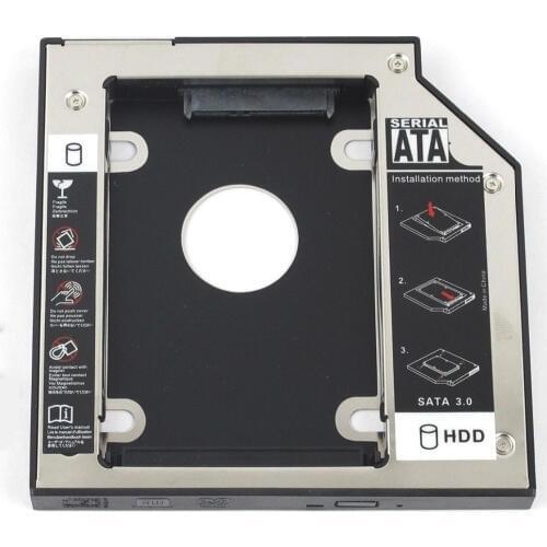 WZSM 12.7mm SATA 2nd HDD SSD Hard Drive Caddy for lenovo ThinkPad SL300 SL400 SL410 SL500 SL510