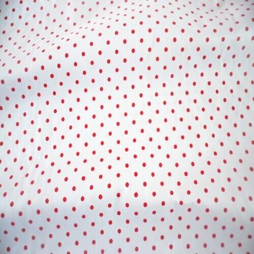 Pretty Red Dot 100% cotton twill handwork home decorative quilting patchwork DIY fabric