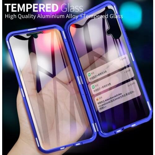 Magnetic Metal Glass Mate 20 Lite Case For Huawe Mate 20X Case Transparent Mate 10 Lite Cover Coque For Huawei Mate 20 Pro Funda