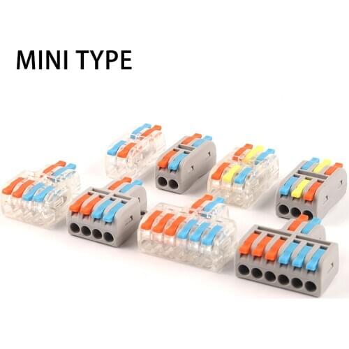 Mini Fast Pin Wire Connector SPL /PCT Universal Splitter Electric Cable connector for Led Lighting Push-in Terminal Block