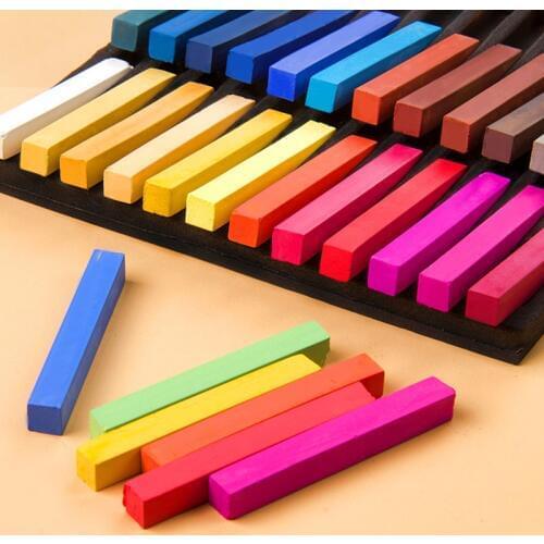 Soft Pastel Set Square Pastels Chalks Square Artist Pastel Set Box of 12/24/36/48 Assorted Colors VDX99