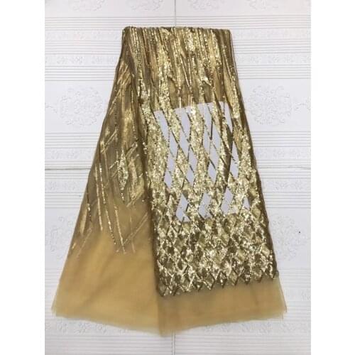 Nigerian Mesh Tulle Lace Fabrics with Sequins Embroidery African Lace Fabric Sequins Lace Fabric French Net Lace JLN136