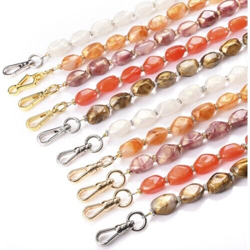 New Gemstone handbag strap replacement crossbody bag woman Shoulder Bag making accessories sac a main femme bandouillere STP206