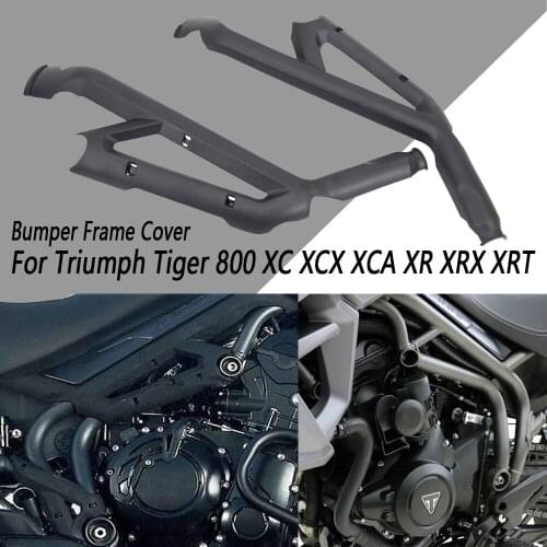 New Tiger800 Motorcycle set of black frame shield For Triumph Tiger 800 XC XCX XCA XR XRX XRT Frame Guards Protector
