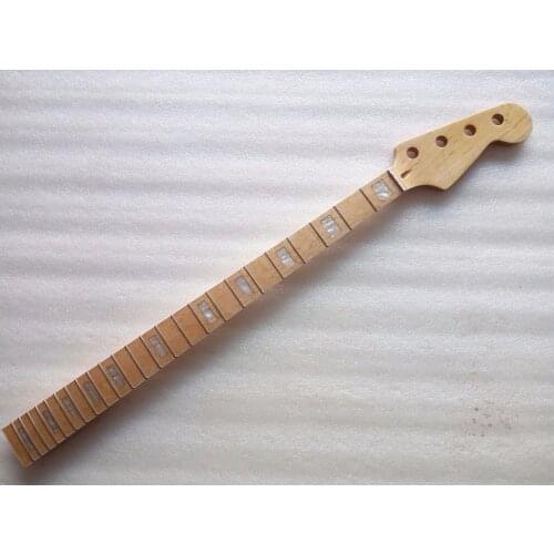 New Maple 24 Fret P Bass Neck For Electric Bass Guitar Parts Replacment