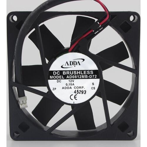 Brand New Original 8015 AD0812MB-D72 12V Dual Ball Chassis Fan