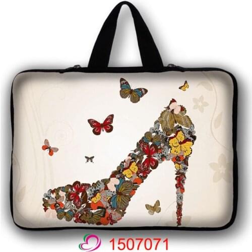 Flower Shoes Laptop Handbag Sleeve Ultrabook Notebook 13' 14 15.6 inch Carrying Case For Macbook Air Pro ASUS Acer Lenovo Dell