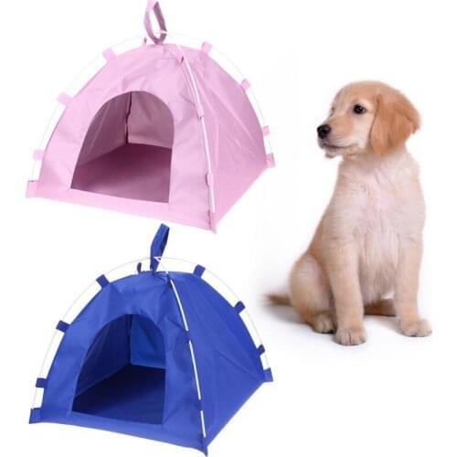 Pet Tent Dog Cat Waterproof Detachable Folding Sleeping Bed Mat Puppy Kitten Summer Outdoor Travel Pet Supplies